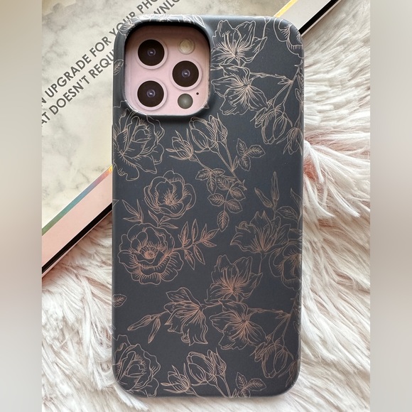 Velvet Caviar Floral Rose Gold Chrome iPhone 12 Pro Max case - Picture 2 of 8